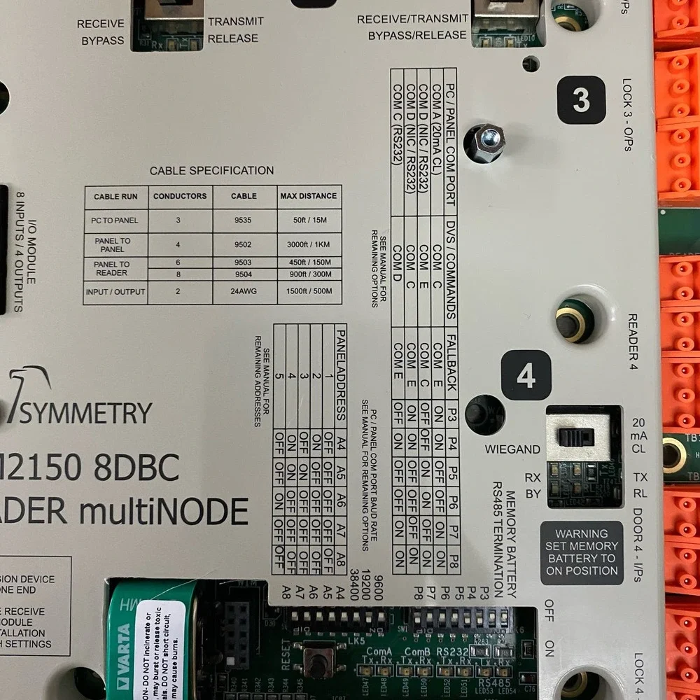 G4S TECHNOLOGY SYMMETRY M2150 8DBC 7000-5534-2 MultiNODE M2150-8DBC MKIII
